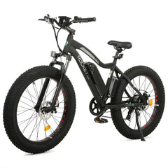 ECOTRIC UL Certified Rocket Fat Tire Beach Snow Electric Bike - Matt Black