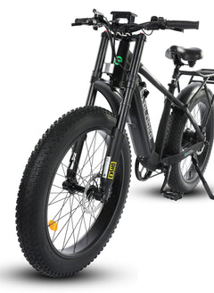 ECOTRIC Explorer 26 inches 48V Fat Tire Electric Bike with Rear Rack