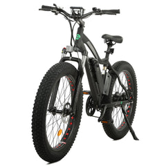 ECOTRIC UL Certified Rocket Fat Tire Beach Snow Electric Bike - Matt Black