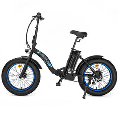 ECOTRIC UL Certified 20inch black Portable and folding fat bike model Dolphin