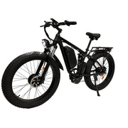 SMLRO V3 Plus Dual Motor Electric Mountain Bike - 2000W | 48V 22.4AH| Hydralic Disc Brake | Black
