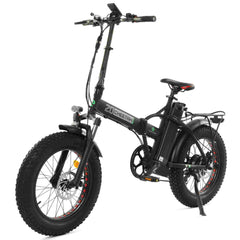 ECOTRIC 48V Fat Tire Portable and Folding Electric Bike with color LCD display