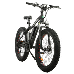 ECOTRIC UL Certified Rocket Fat Tire Beach Snow Electric Bike - Matt Black