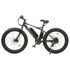 ECOTRIC Cheetah 26 Fat Tire Beach Snow Electric Bike-Matt Black