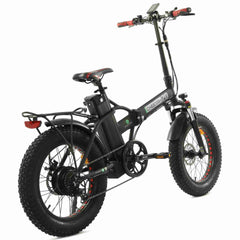 ECOTRIC 48V Fat Tire Portable and Folding Electric Bike with color LCD display