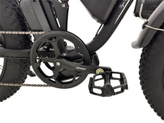 SMLRO V3 Plus Dual Motor Electric Mountain Bike - 2000W | 48V 22.4AH | Hydralic Disc Brake | Black White