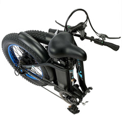 ECOTRIC UL Certified 20inch black Portable and folding fat bike model Dolphin