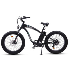 ECOTRIC UL Certified Hammer Electric Fat Tire Beach Snow Bike-Matt Black