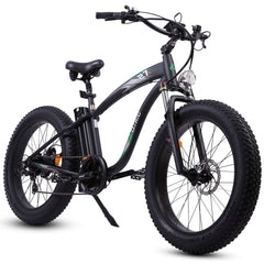 ECOTRIC UL Certified Hammer Electric Fat Tire Beach Snow Bike-Matt Black