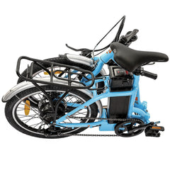 ECOTRIC UL Certified 20inch Blue Starfish portable and folding electric bike