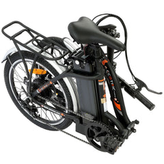 ECOTRIC UL Certified Starfish 20inch portable and folding electric bike - Matt Black