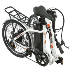 ECOTRIC UL Certified Starfish 20 inches portable and folding electric bike - White