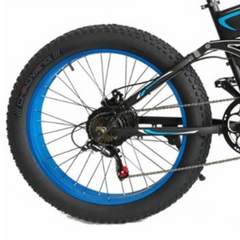 SMLRO S11 Full Suspension Folding Mountain Snow Bike | 350W 500W 700W 1000W | Black Blue