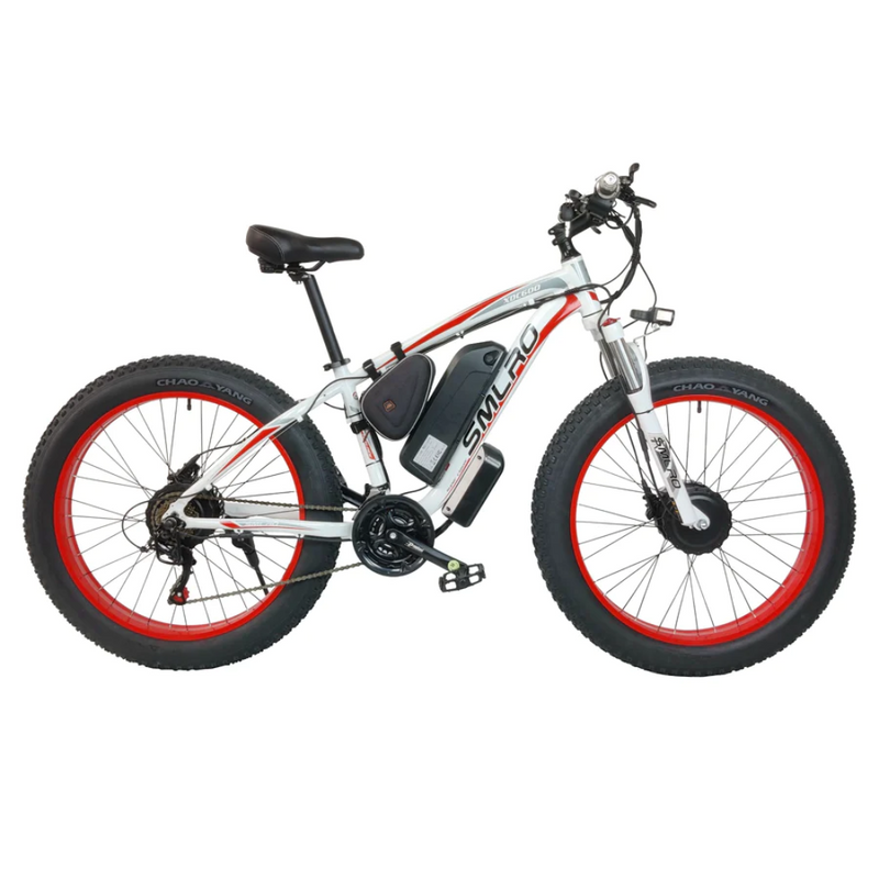 SMLRO XDC600 Plus Dual Motors Electric Bike | 2000W 22.4AH| Hydralic Disc Brake | Red