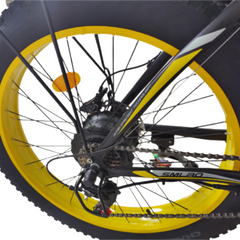 SMLRO XDC600 Plus Dual Motors Electric Bike | 2000W 22.4AH | Hydralic Disc Brake | Yellow