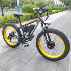 SMLRO XDC600 Plus Dual Motors Electric Bike | 2000W 22.4AH | Hydralic Disc Brake | Yellow